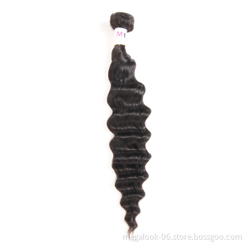 Megalook Hair Discounts Wholesale Best Cheap Natural Premium Quality Virgin Brazilian Deep Loose Wave Hair Bundles